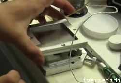 پایان حرارت دهی توپی های قلع و برداشتن استنسیل-bga-soldering
